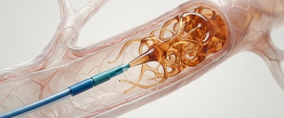 nbca glue injection into the vein